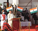 Mumbai: Governor Koshyari unfurls national flag during 72nd Anniversary of Republic Day